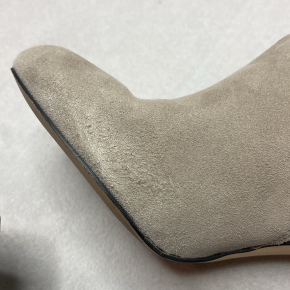 Michael Kors Heeled ankle booty tan/khaki leather size 8 1/2 - Picture 6 of 7
